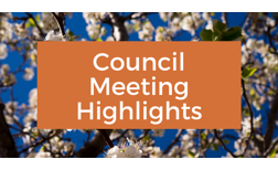 Council Meeting Highlights - January 2022
